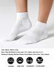 6 Pack Men's Ankle Socks with Cushion, Sport Athletic Running Socks
