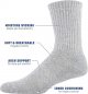 Men's Cotton Crew Socks, 10-pairs