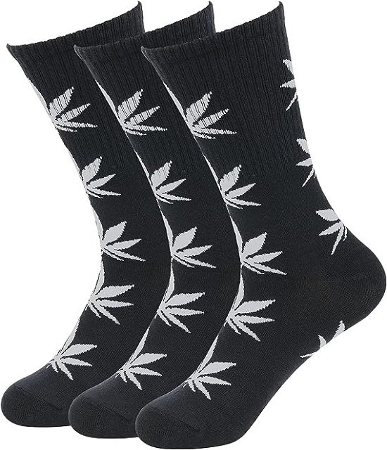 Athletic Sports High Crew Socks for Men Women Leaf Cotton Sock
